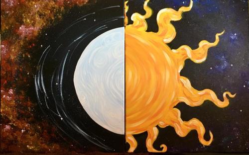 Sun and moon